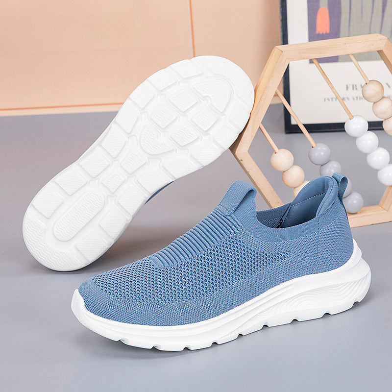 Leisure Sports Solid Color Soft-soled Running Shoes