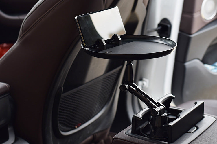Verstellbarer Auto-Becherhalter Getränke Kaffee Flasche Organizer Zubehör Lebensmitteltablett Automobile Tisch für Burger Pommes Frites