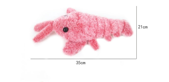 Haustier Spielzeug Elektrische Springende Garnele USB Aufladung Simulation Hummer Lustiges Katzen Plüsch Haustier Spielzeug
