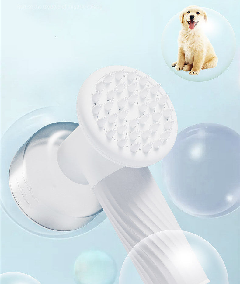 Automatische Schaum-Dog Cat Bad Bürste Hund Shampoo Bürste mit Seifenspender Elektrische Haustierpflege Massagebürste Haustier Bad Bürste Scrubber Kamm für Hund Katze Haustierprodukte
