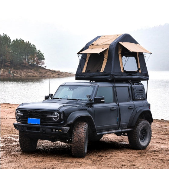 Faltbares 2-3 Personen Amphibisches Aufblasbares Auto-Dachzelt Für Camping Outdoor Glamping Campingzelt Für SUV,Truck