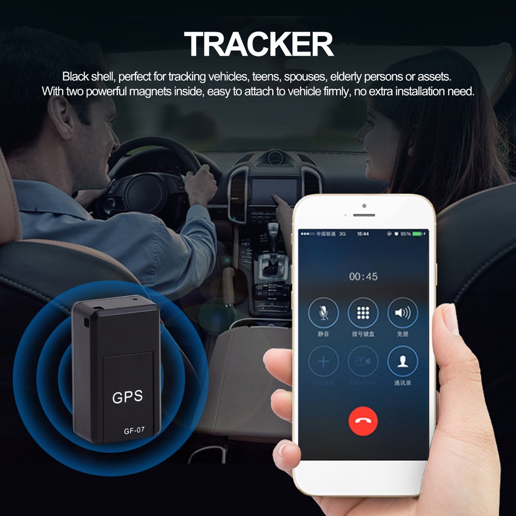 Auto Tracker Magnetischer Mini Auto Tracker GPS Echtzeit-Tracking Locator Gerät Aufzeichnungsfähig Anti-Verlust Wiederaufladbarer Locator