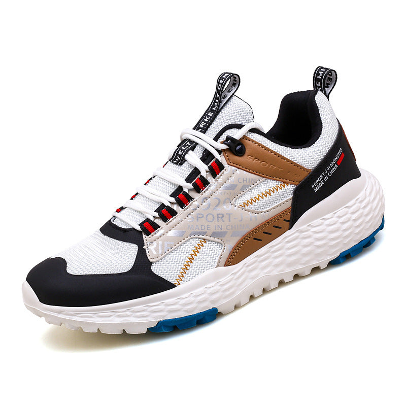 Runde Zehen Niedrigschnitt Fliegendes Strick Herren Schuhe
