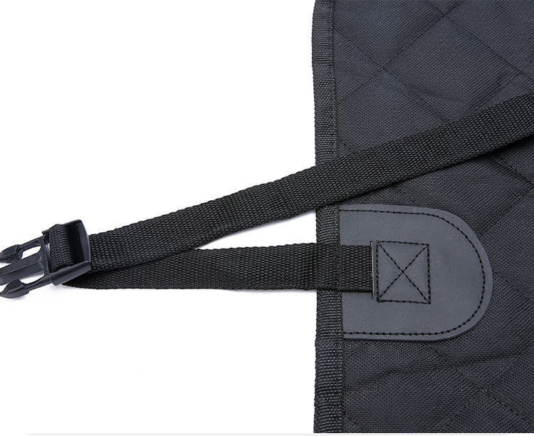 Hund Autositzbezug Sichtnetz Haustierträger Hängematte Sicherheitsprotektor Rücksitzmatte mit Reißverschluss und Tasche für Reisen