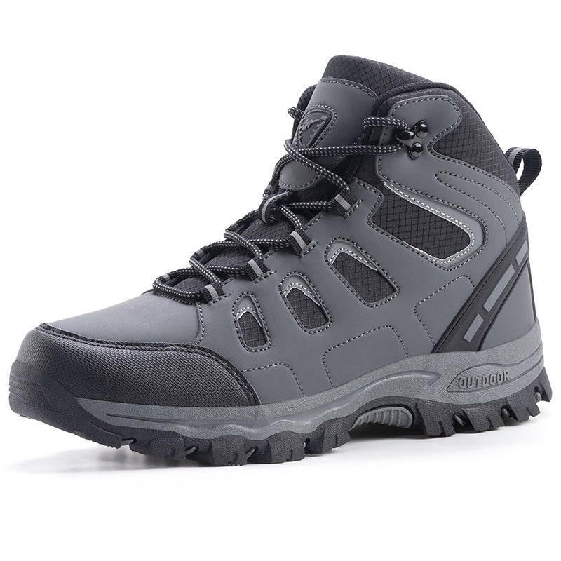 Couple's High-top Breathable Waterproof Non-slip Camping Leisure Mountaineering Shoes