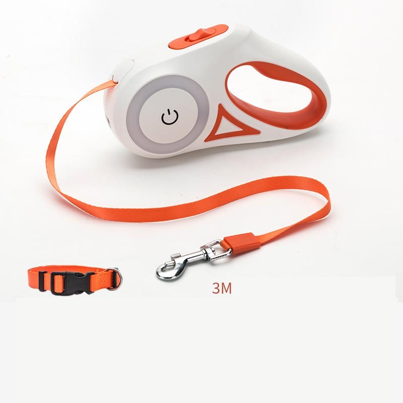 Hundeleine Ausziehbare Leine Und Hundehalsband Spotlight Automatische Haustier Hund Katze Zugseil Für Kleine Mittelgroße Hunde Haustierprodukt
