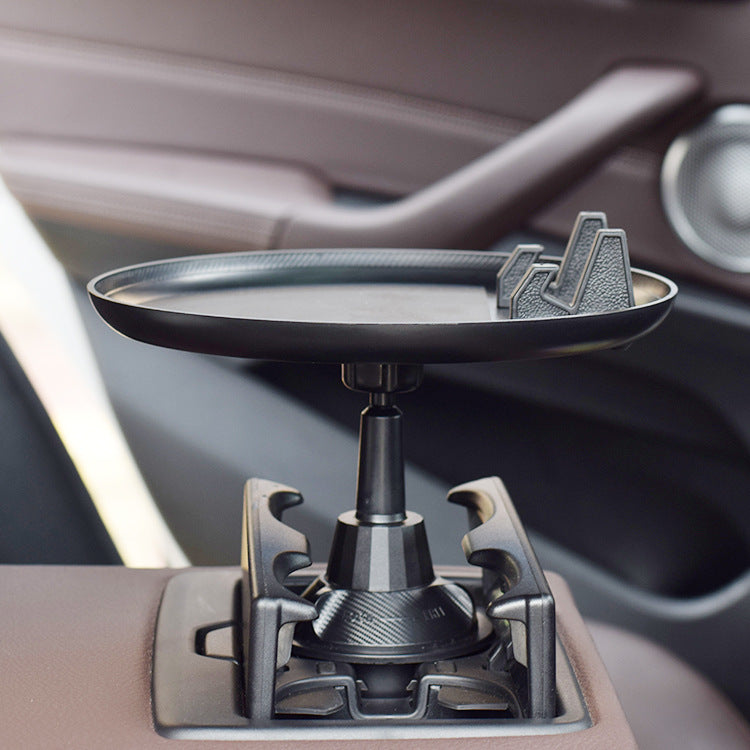 Verstellbarer Auto-Becherhalter Getränke Kaffee Flasche Organizer Zubehör Lebensmitteltablett Automobile Tisch für Burger Pommes Frites