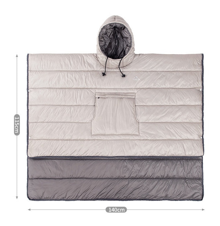 Tragbare Campingdecke Warmer Camping-Schlafsack Reise Tragbare Umhang