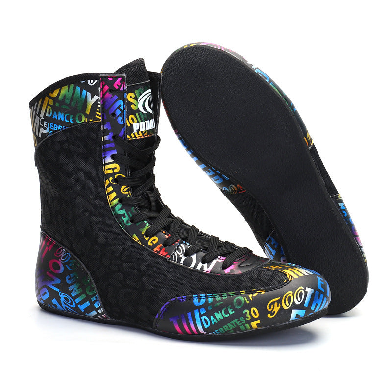 Gemischtes Kampfsporttraining Wrestling Weiche Sohle Hohe Fitness Hebeschuhe