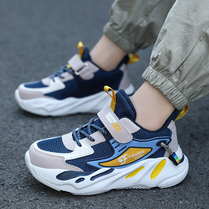 Kinder- und Teenager-Jungen Herbst- und Winter atmungsaktive rutschfeste Plattform Sport Lauf Schuhe