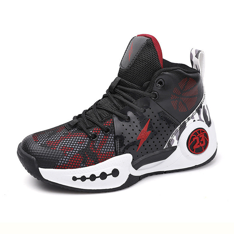 Kinder Mesh Rutschfeste Abriebfeste Lauf Basketballschuhe