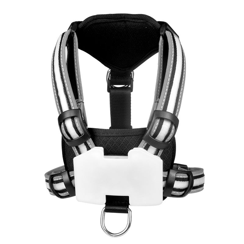 Chaleco para pasear perros de noche con luces LED y correas a prueba de explosiones