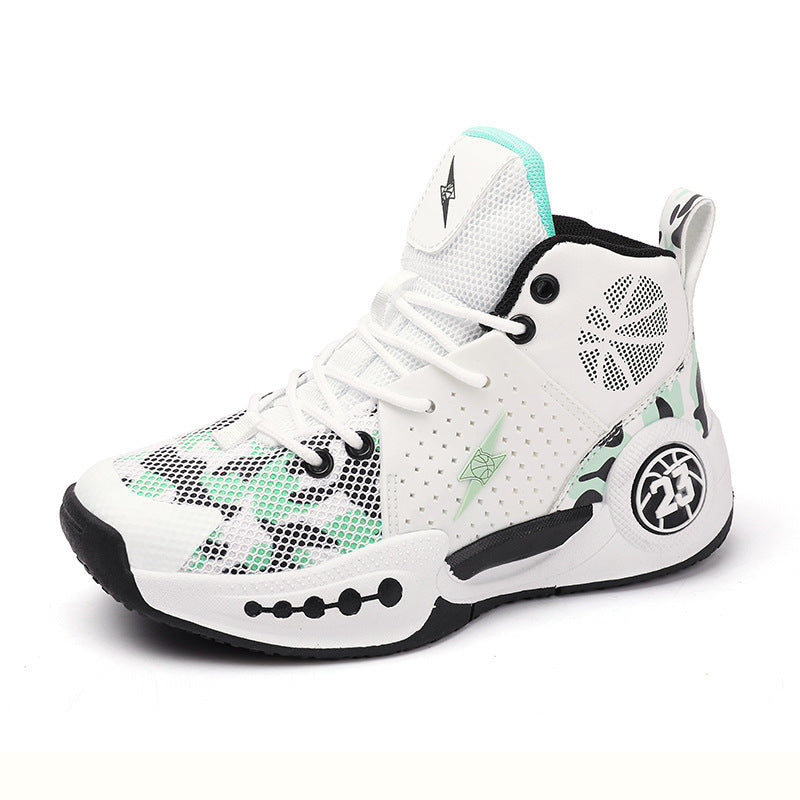Kinder Mesh Rutschfeste Abriebfeste Lauf Basketballschuhe
