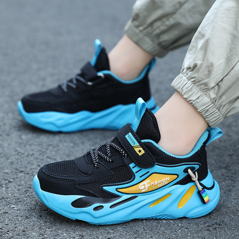 Kinder- und Teenager-Jungen Herbst- und Winter atmungsaktive rutschfeste Plattform Sport Lauf Schuhe