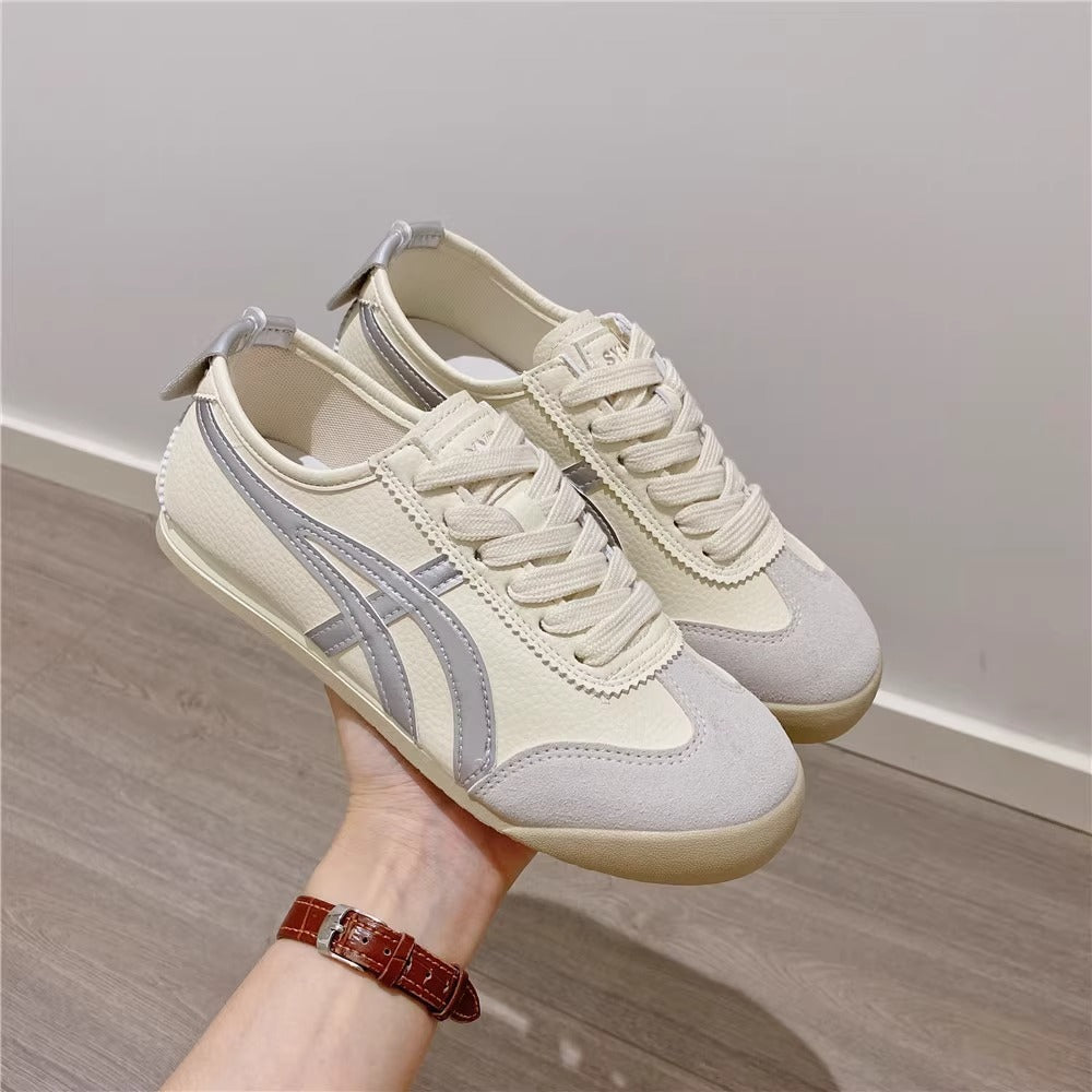 Women's Leather Thick-soled Breathable Mesh Cortez
