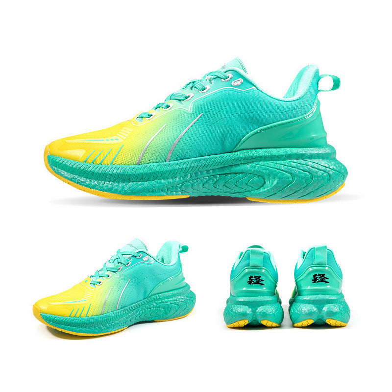 Popcorn Dicksohlige Leichte Fliegende Gewebte Laufschuhe