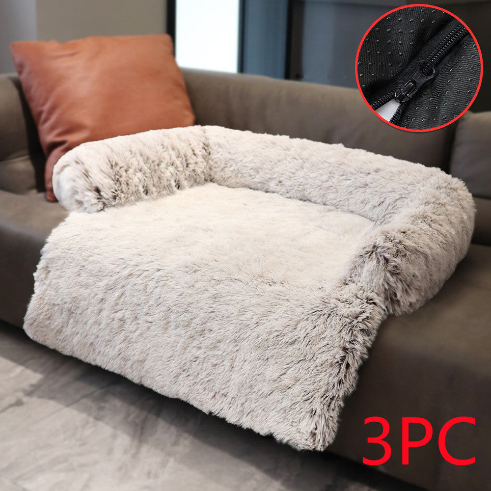 Hundehütte Plüschdecke Dual Use Ein Haustier Hundehütte Sofa Bett