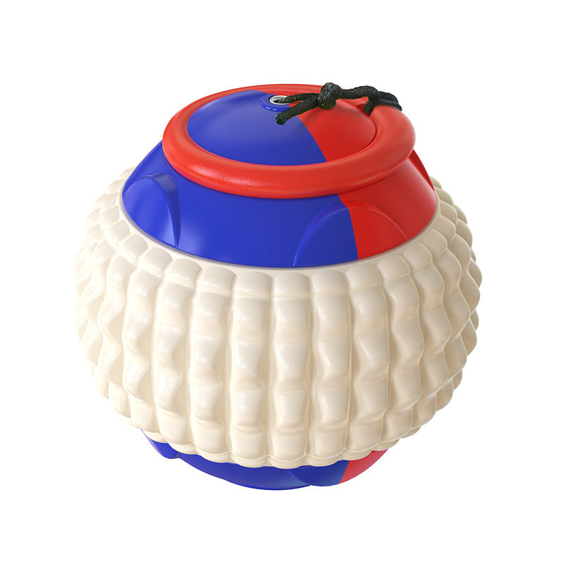 Dog Training Ball with Rope - ABS Teeth Grinding Chew Toy