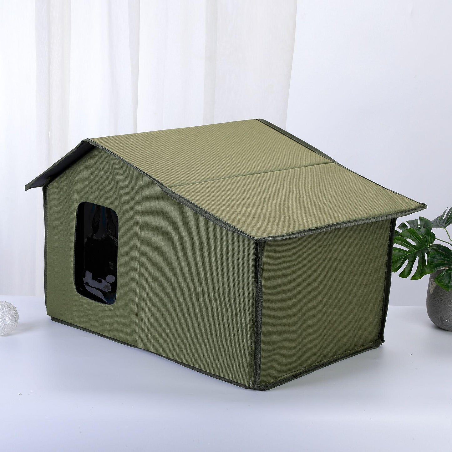 Outdoor Streunerkatzen- und Hundehütte wasserdicht und warm für alle Jahreszeiten, abnehmbar, leicht zu reinigen und praktisch zu lagern