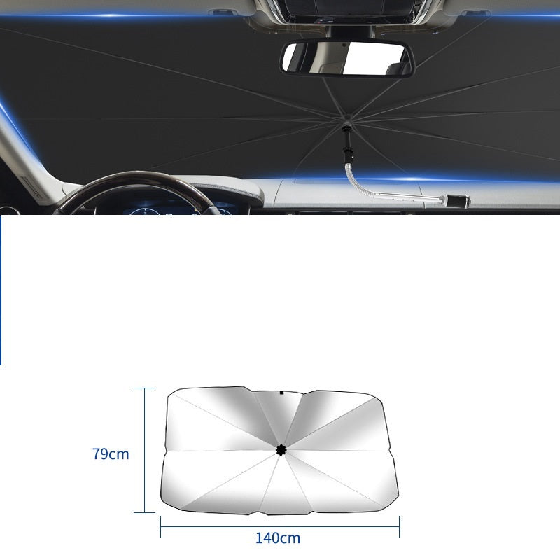Faltbare Auto-Windschutzscheiben-Sonnenschutzschirm UV-Schutz Wärmeisolierung Parasol Auto-Frontscheibenabdeckung Innenraumprotektor Sommer-Gadgets