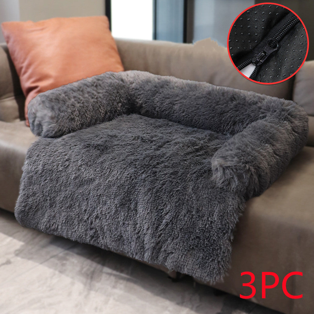 Hundehütte Plüschdecke Dual Use Ein Haustier Hundehütte Sofa Bett