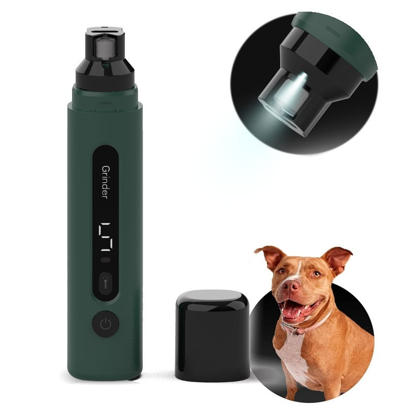 Elektrischer Hundepfotenfeilen Nageltrimmer Wiederaufladbare Katzen-Nagelfeilen Super Leise Mit 5-Geschwindigkeits-Einstellung Für Kleine Mittlere Große Hunde Katzen Krallenpflege Haustierprodukte