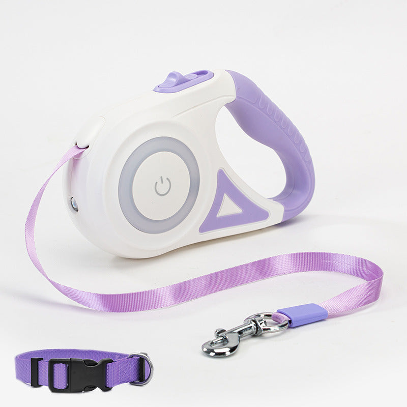 Hundeleine Ausziehbare Leine Und Hundehalsband Spotlight Automatische Haustier Hund Katze Zugseil Für Kleine Mittelgroße Hunde Haustierprodukt