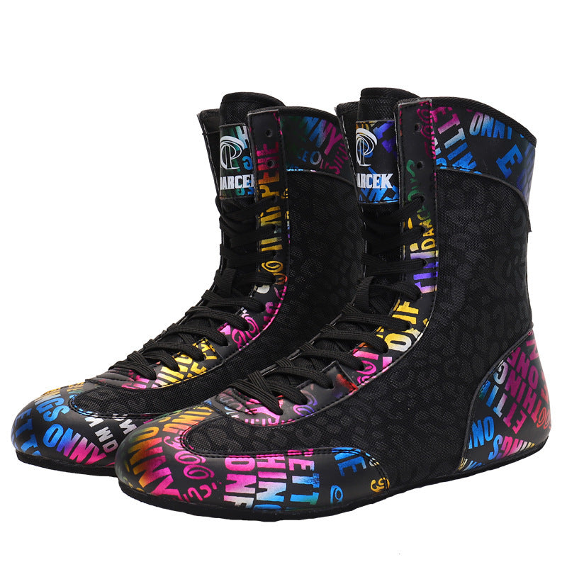 Gemischtes Kampfsporttraining Wrestling Weiche Sohle Hohe Fitness Hebeschuhe