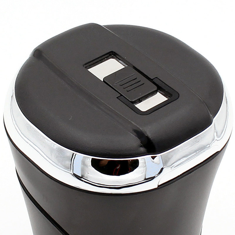 Push-Pull Feuerzeug Zubehör Rauchfrei Abnehmbar USB Wiederaufladbar Auto Aschenbecher Zuhause Tragbar Geruchsdicht Mit Deckel LED Blau Licht