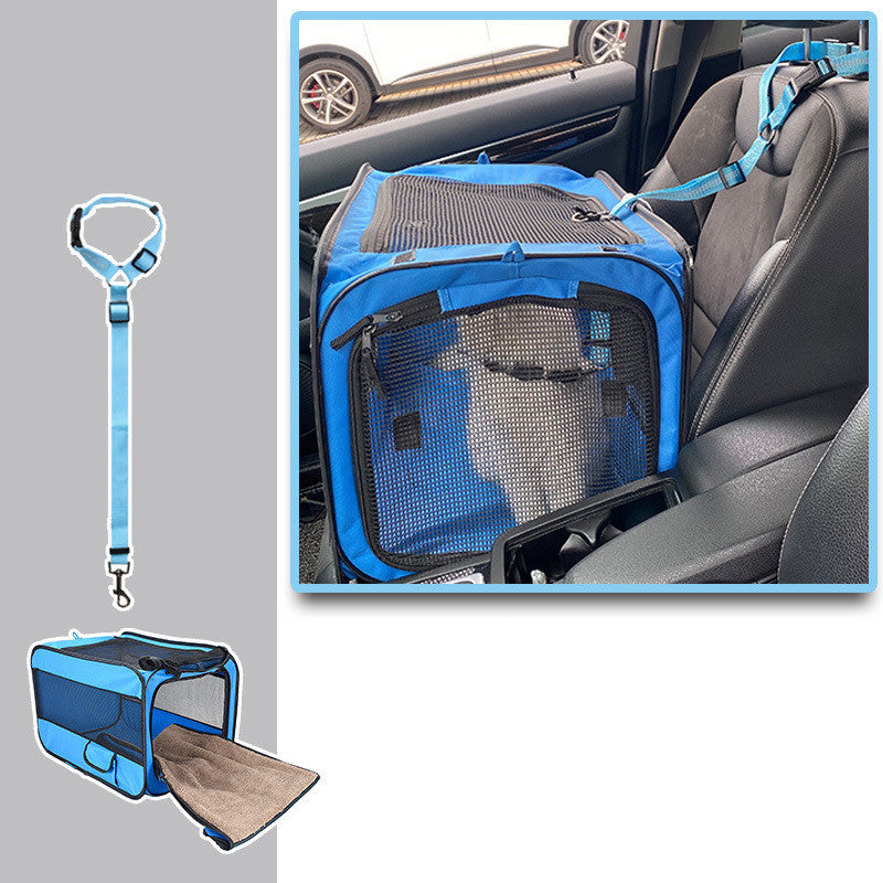 Haustier-Reise-Tragetasche Tragbare Haustiertasche Faltbare Stoff-Haustiertrage Reisetasche für Haustierkäfig mit verriegelbaren Sicherheitsreißverschlüssen