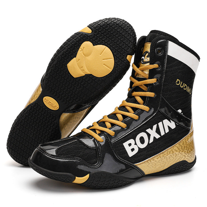 Gemischtes Kampfsporttraining Wrestling Weiche Sohle Hohe Fitness Hebeschuhe
