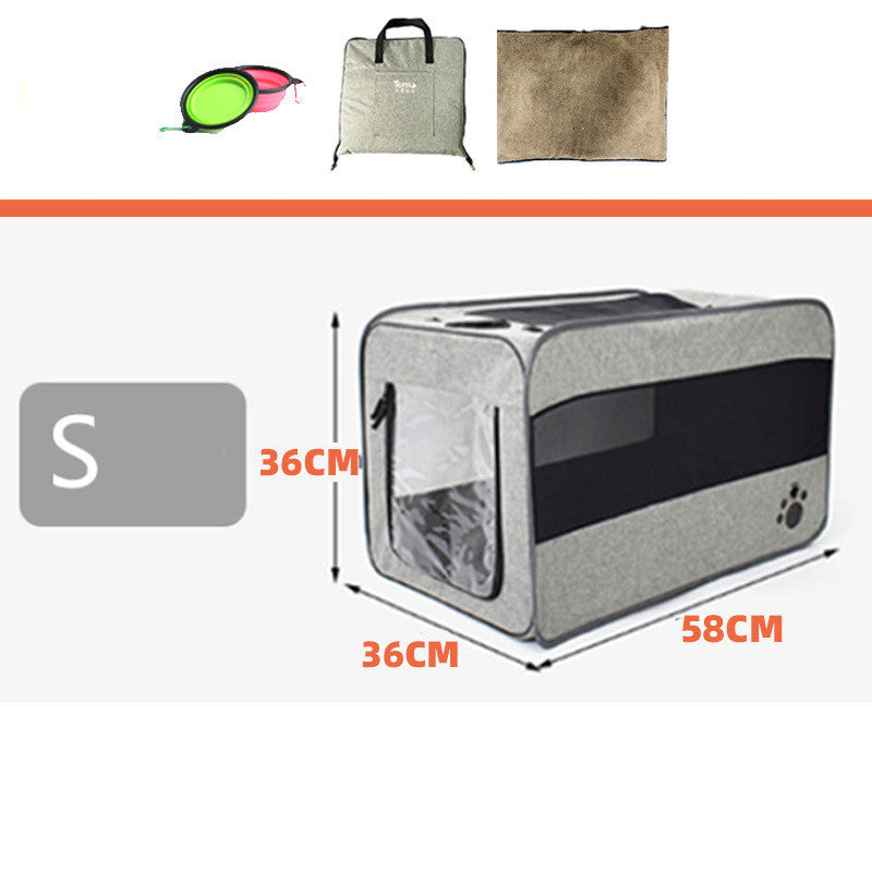Haustier-Reise-Tragetasche Tragbare Haustiertasche Faltbare Stoff-Haustiertrage Reisetasche für Haustierkäfig mit verriegelbaren Sicherheitsreißverschlüssen