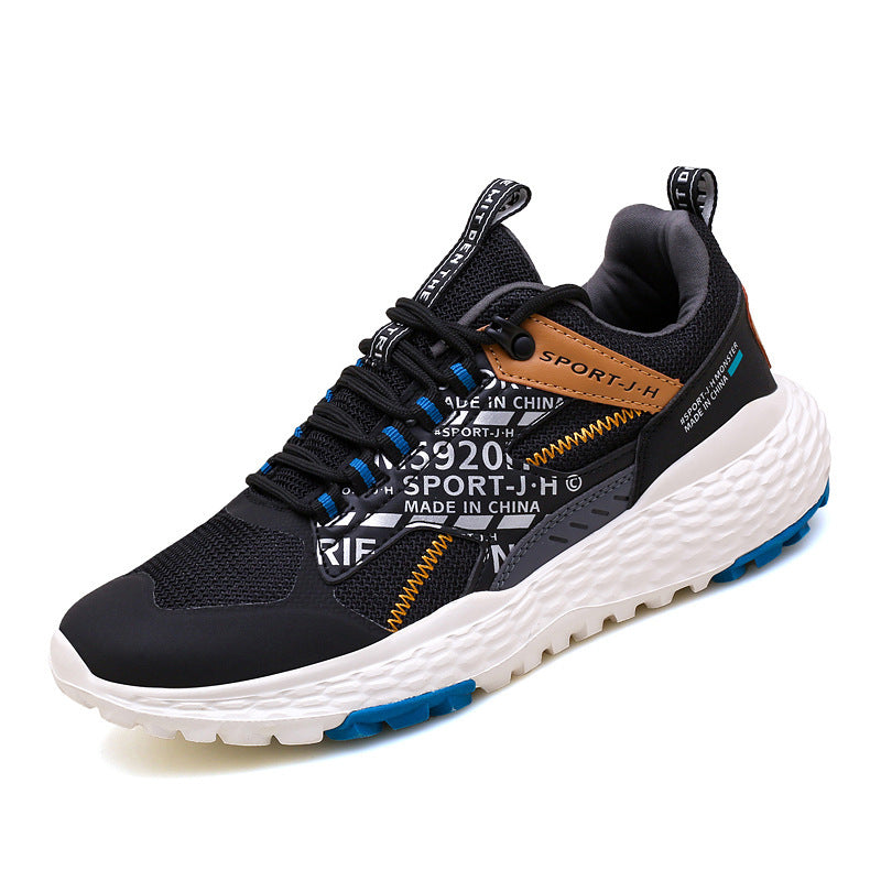 Runde Zehen Niedrigschnitt Fliegendes Strick Herren Schuhe