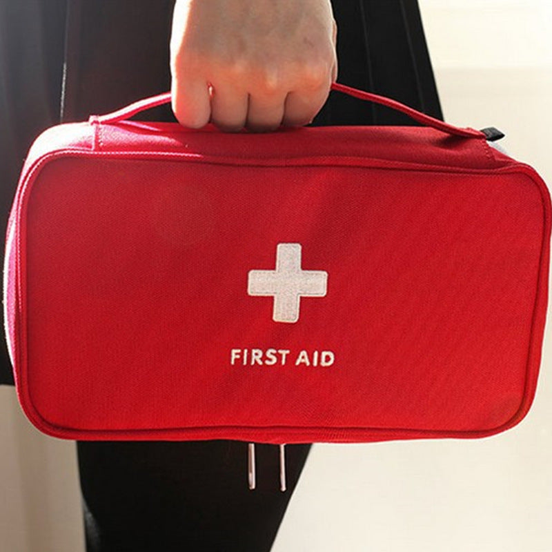 Leere große Erste-Hilfe-Set Medikamente Outdoor Camping Überlebenshandtasche Notfallsets Reise Medizinische Tasche Tragbare Aufbewahrungstasche Rot