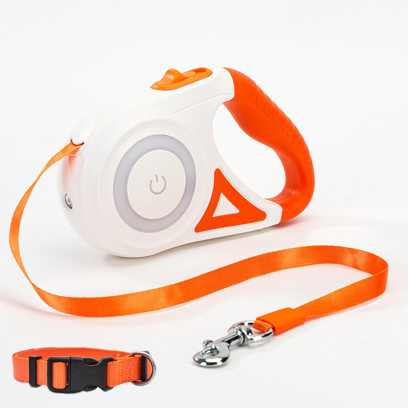 Hundeleine Ausziehbare Leine Und Hundehalsband Spotlight Automatische Haustier Hund Katze Zugseil Für Kleine Mittelgroße Hunde Haustierprodukt