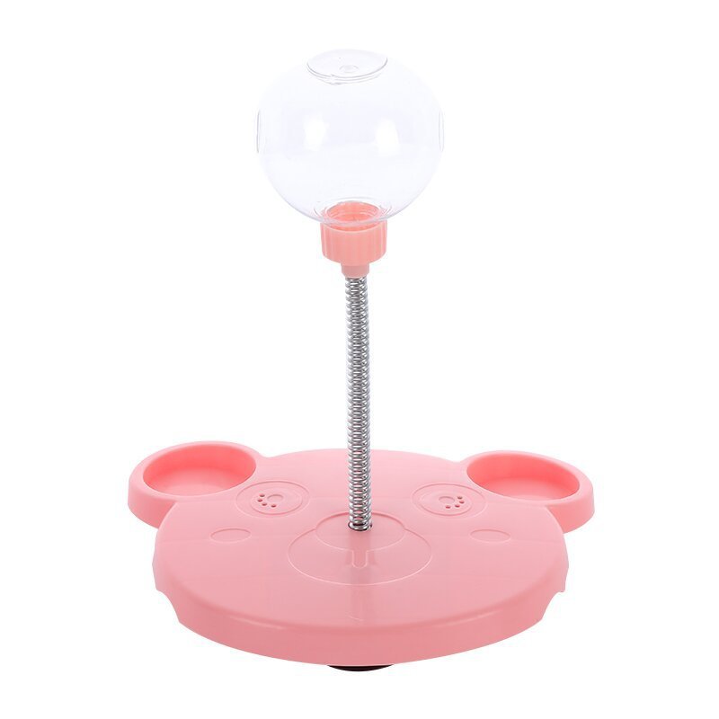 Haustierfutterspender Katzenspielzeug Haustiere leckende Futterkugel selbstspielender Kippball lustiger Schwingfutterspender Puzzlespielzeuge Spieltraining Spender Schüssel