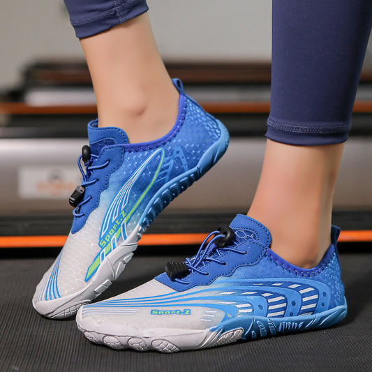 Herren- und Damen-Schuhe für Fitness mit rutschfester Sohle, stoßdämpfend, Springseil, Laufsneaker