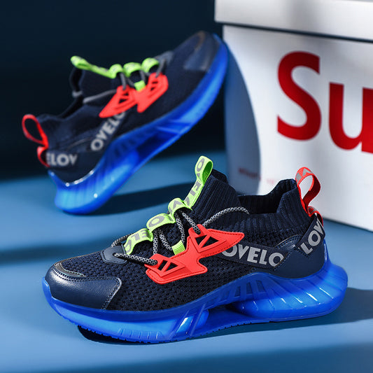Bunte Leuchtende Herren Schuhe Partikel Leichtgewicht Kokosnuss Freizeit Tide Lauf Schuhe Für Nachtlauf