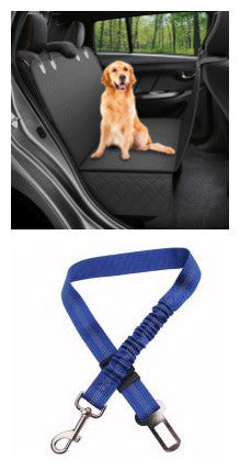 Hund Autositzbezug Sichtnetz Haustierträger Hängematte Sicherheitsprotektor Rücksitzmatte mit Reißverschluss und Tasche für Reisen