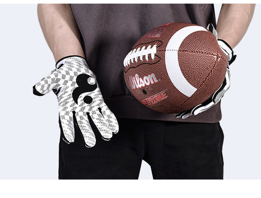 Amerikanische Football Rugby Handschuhe Outdoor Silikon Sport Anti-Rutsch Fang Baseball Handschuhe für Männer und Frauen