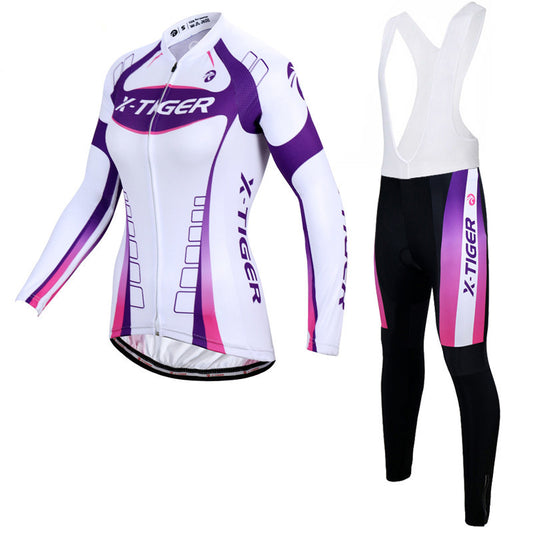 Frühling und Herbst Damen Langarm Fahrradtrikot Anzug