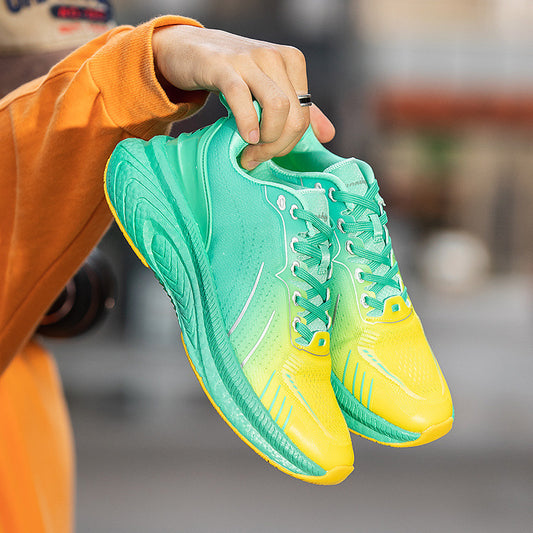 Popcorn Dicksohlige Leichte Fliegende Gewebte Laufschuhe