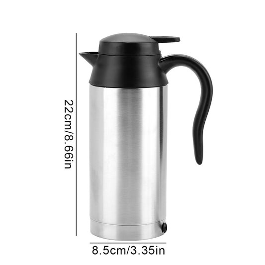 Tragbare 750ml 24V Reise Auto Lkw Wasserkocher Flasche für Tee Kaffee Trinken