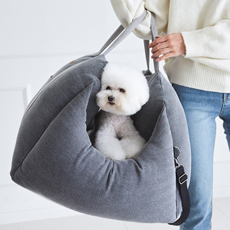 Haustier Hund Auto Trägersitz Wasserdicht Korb Tragbarer Autositz Sicherheit Reisen Netz Hängende Taschen Atmungsaktive Betten & Sofas