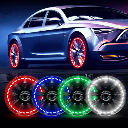 Bunte Hot Wheels mit blinkenden Lichtern und dekorativen Lichtern