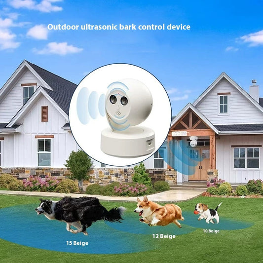 Nuevos productos transfronterizos para mascotas, entrenador ultrasónico automático para perros al aire libre, dispositivo antiladridos inteligente para perros, prevención de ladridos.