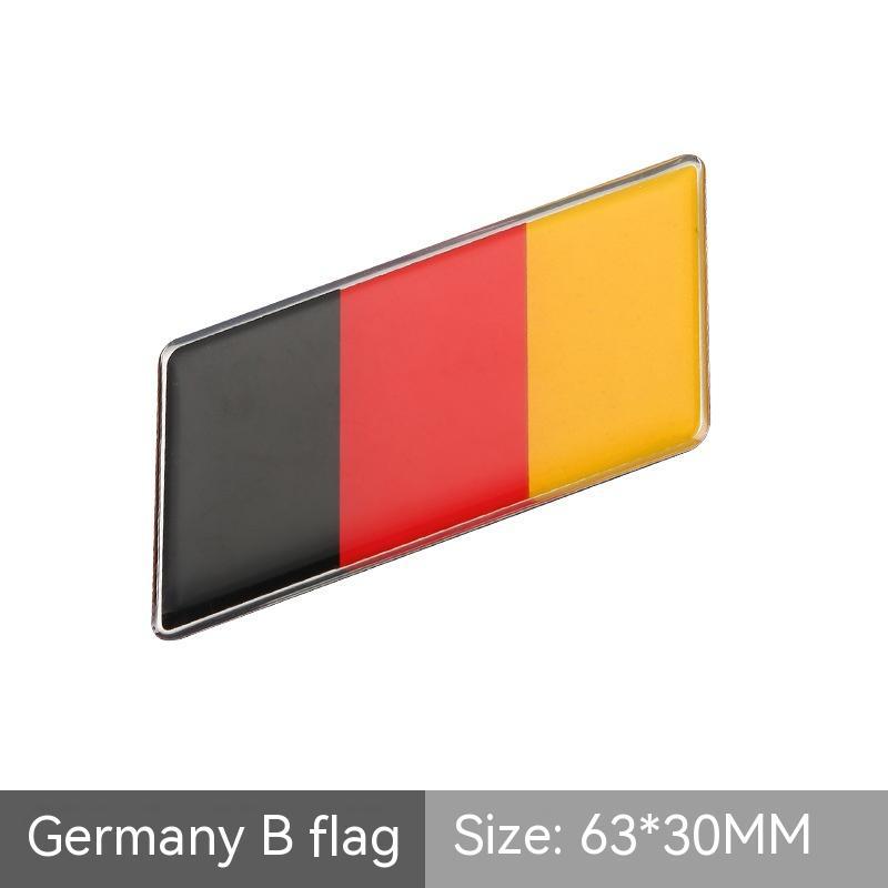 Nationalflagge Auto Aufkleber Metall Kristall Schwanzanhänger