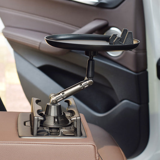 Verstellbarer Auto-Becherhalter Getränke Kaffee Flasche Organizer Zubehör Lebensmitteltablett Automobile Tisch für Burger Pommes Frites