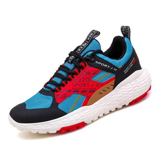 Runde Zehen Niedrigschnitt Fliegendes Strick Herren Schuhe