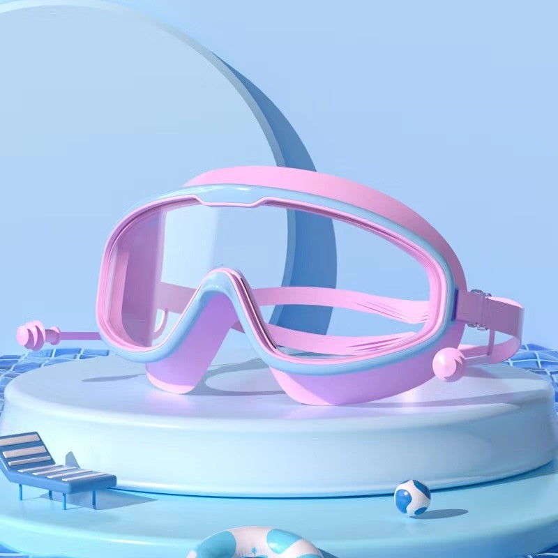 Schwimmbrille Große Rahmen Wasserdicht Anti-Beschlag Schwimmbrille
